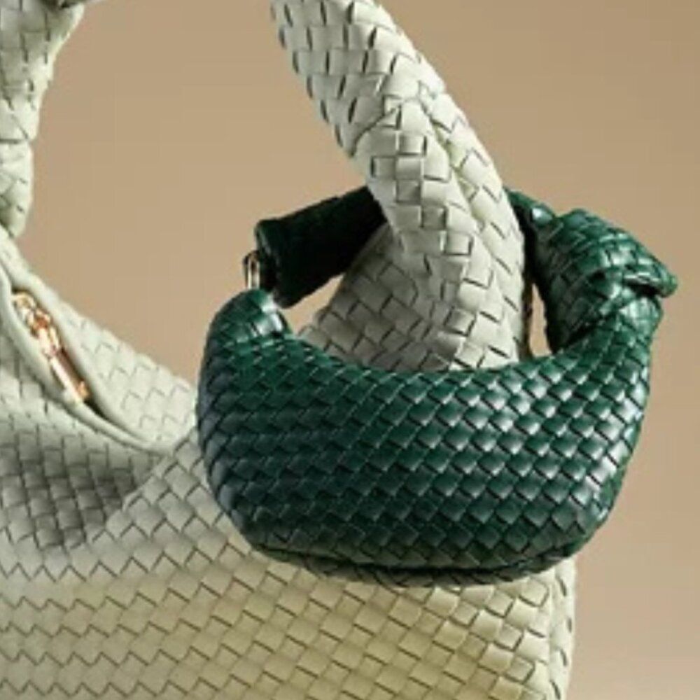 Anthropologie Melie Bianco Mini Brigitte Bag Charm in Dark Green NWT